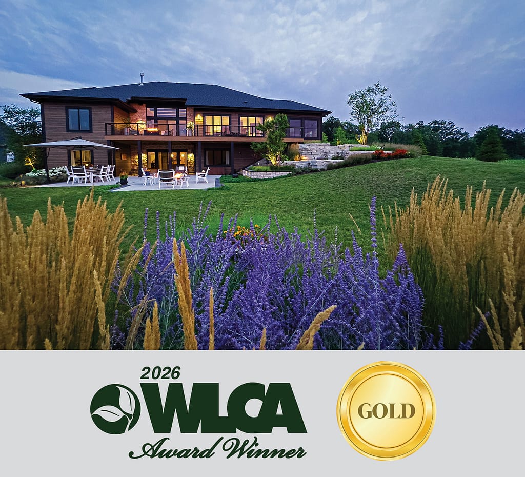 Sussex landscape design-build project with pool and outdoor living space earning 2026 WLCA Gold Award