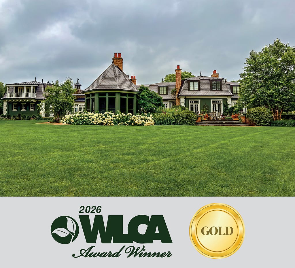 River Hills landscape management estate with mature plantings earning 2026 WLCA Gold Award